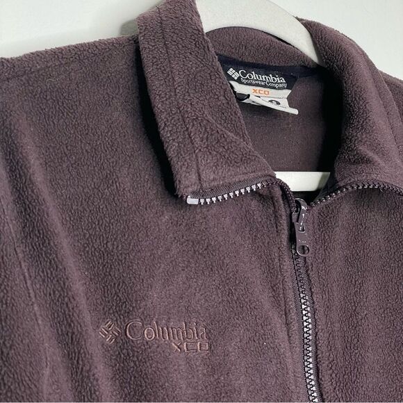 Columbia‎ Fleece Zip Up Jacket Plum Purple Size Small - Picture 4 of 8
